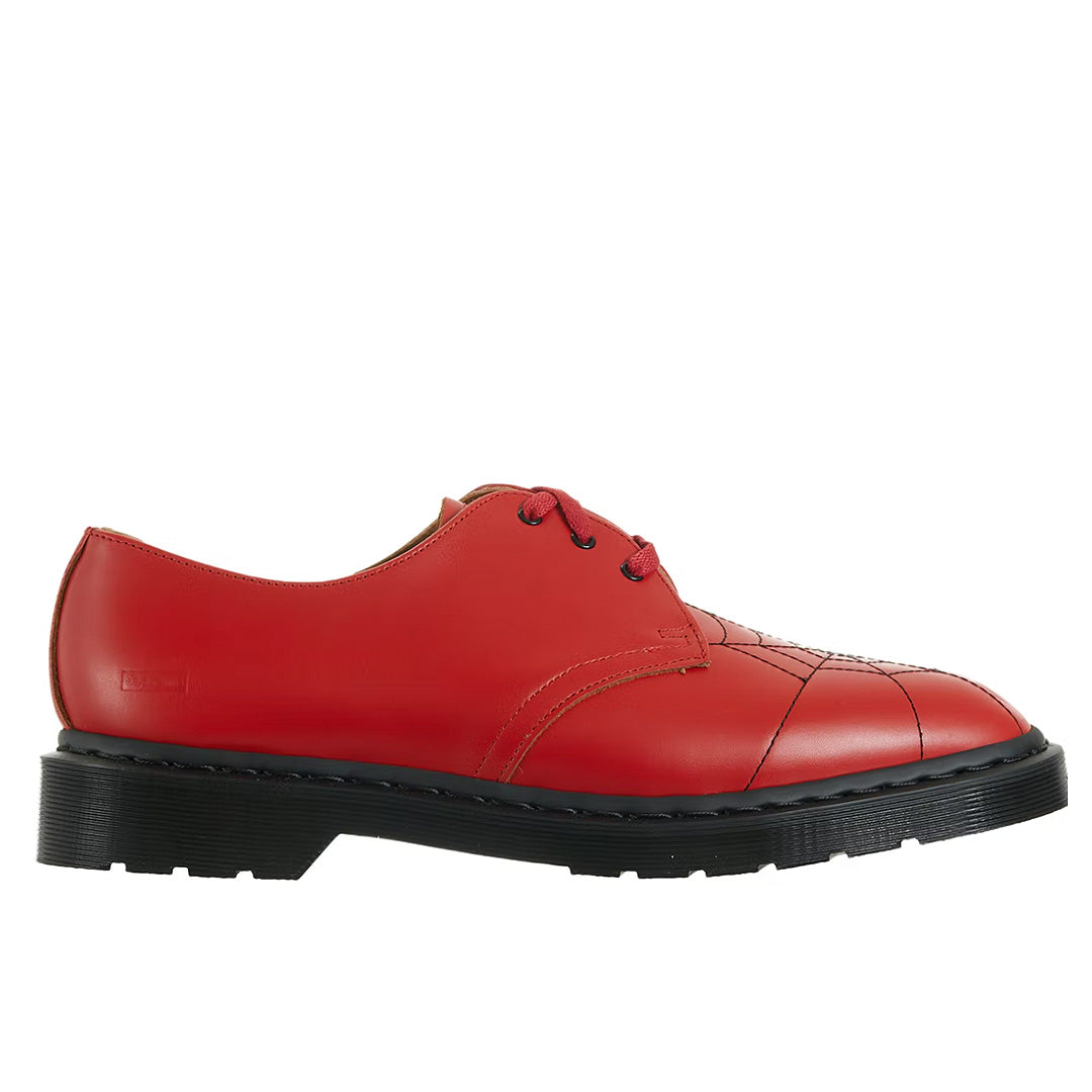 Dr. Martens 3-Eye Supreme Spiderweb Red – Hidden Sole