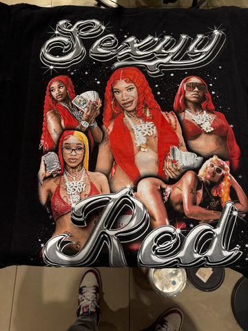 Sexy Red Bling Graphic Tee