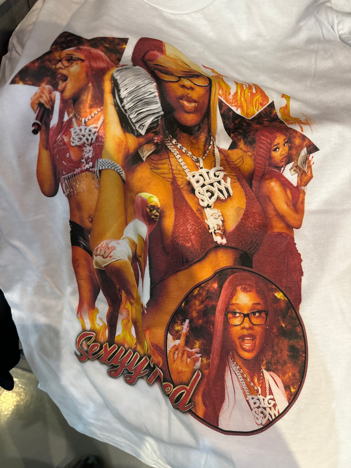 Sexy Red Flame Graphic Tee