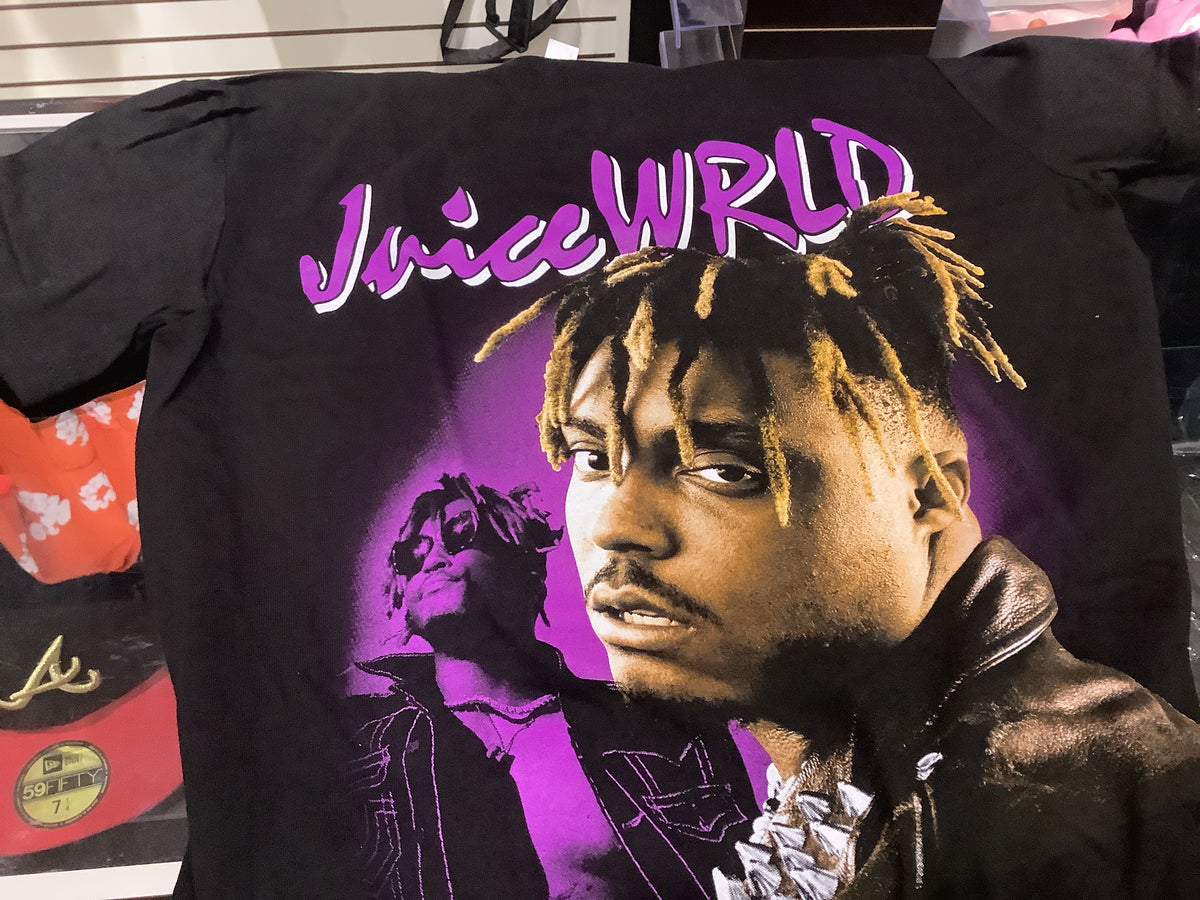 Juice World Big Head Purple Graphic T Shirt