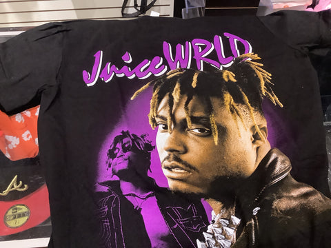 Juice World Big Head Purple Graphic T Shirt