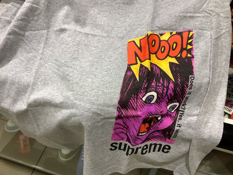 Supreme tee shirt grey “does it work”