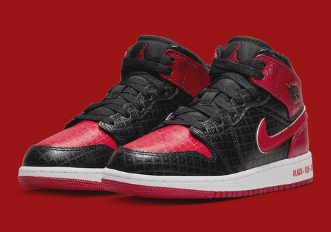 Jordan 1 Mid Bred Text (GS)