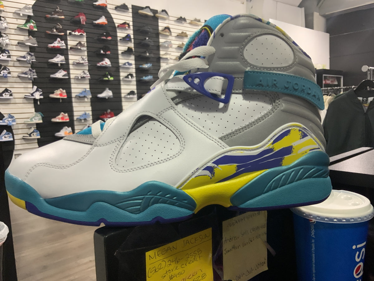 Jordan 8 Retro White Aqua 2019 (w)