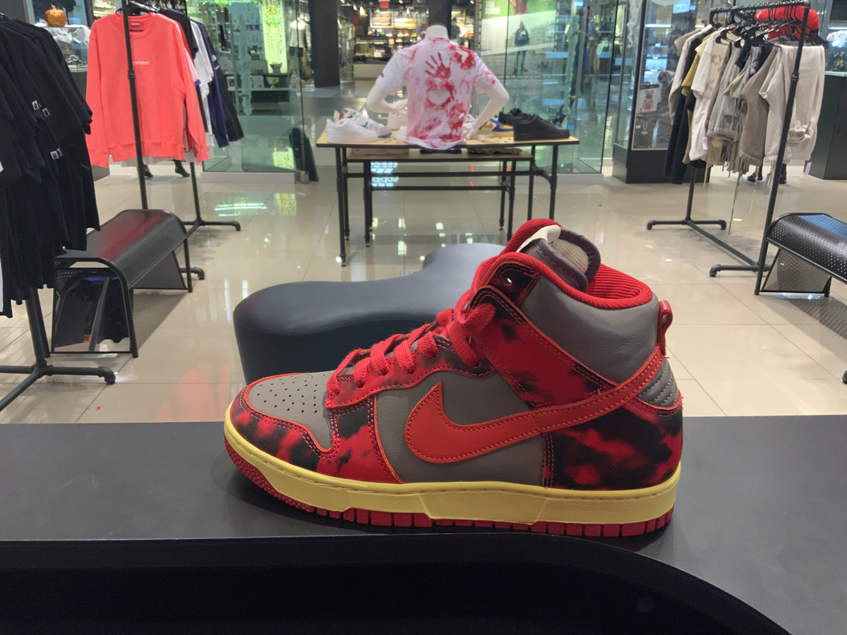 Nike Dunk High 1985 Red Acid Wash