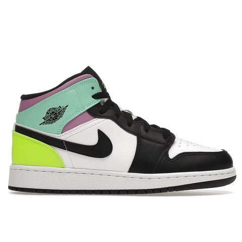 Jordan 1 Mid Pastel Black Toe