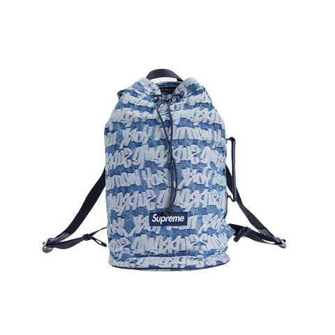 Supreme Fat Tip Jacquard Denim Backpack