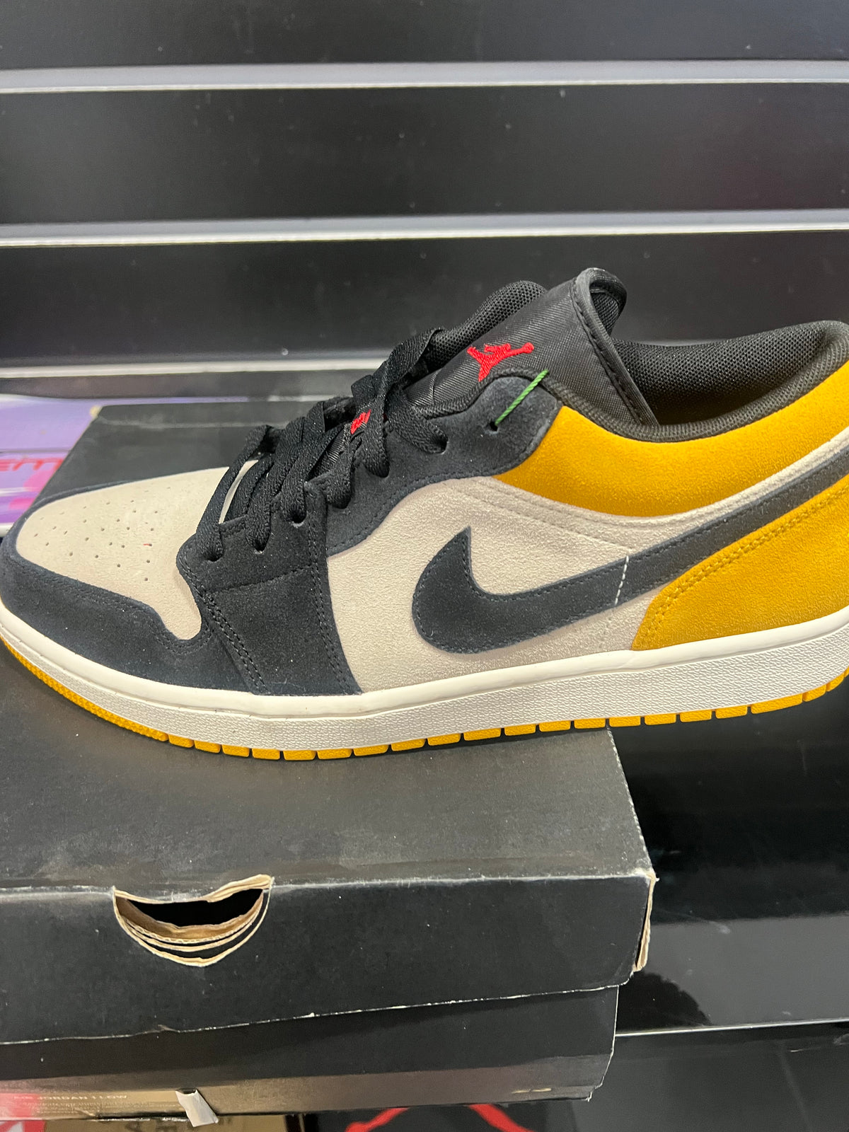 Jordan 1 Low Sail University Gold Black