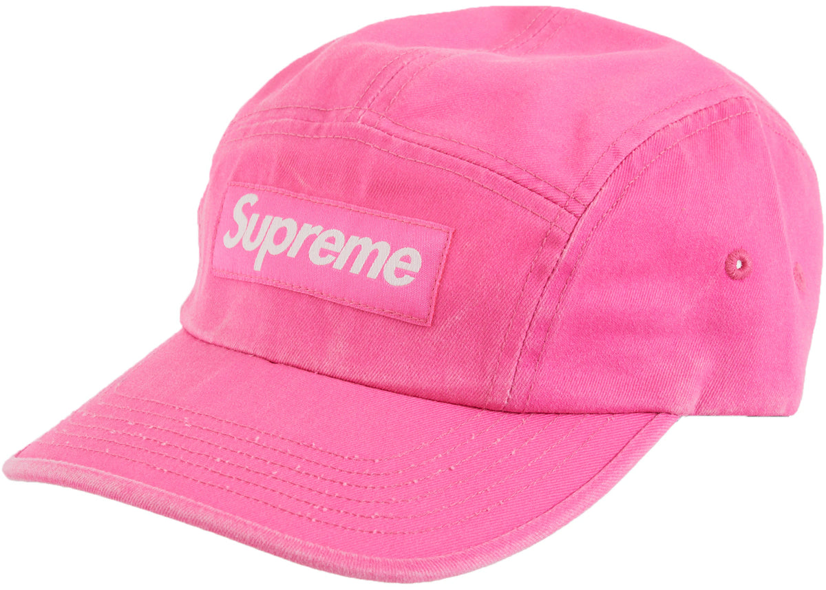 Supreme Washed Chino Twill Camp Cap Pink
