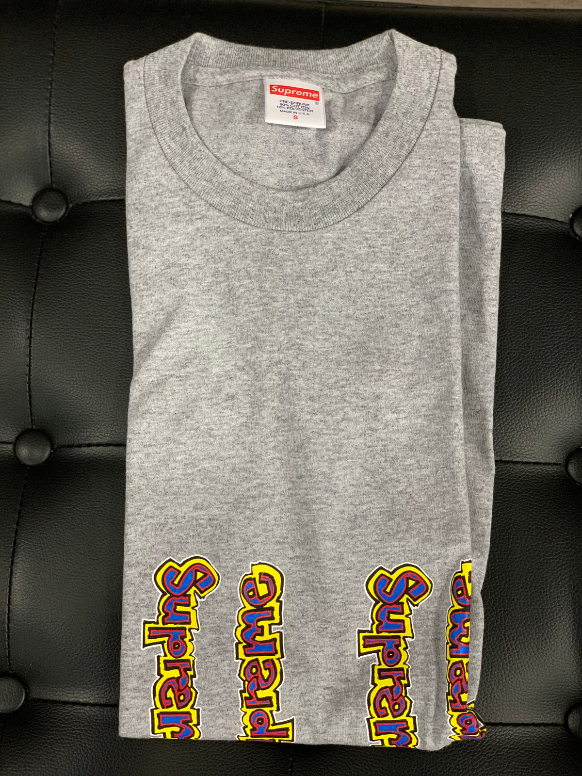 Supreme Gonz Logo Tee Light Grey