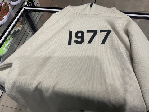Fear Of God Essentials 1977 Knit Hoodie Wheat