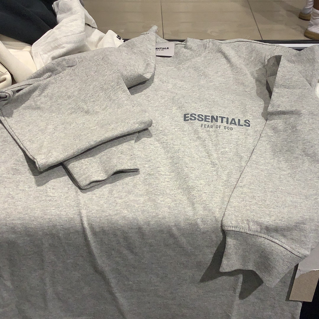 Essentials Fear of God Heather Oat Long Sleeve