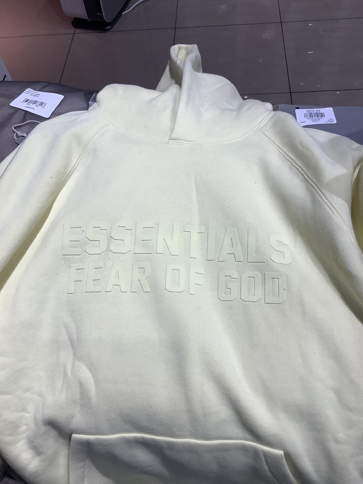 Essentials Fear Of God Hoodie Canary SS22