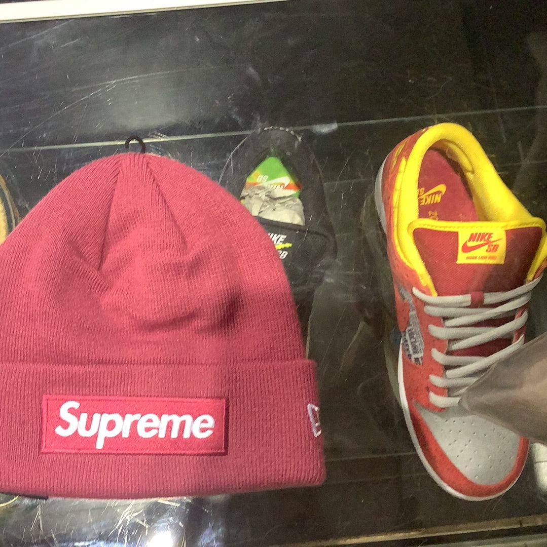 Supreme Box Logo Beanie Plum (Consignment)