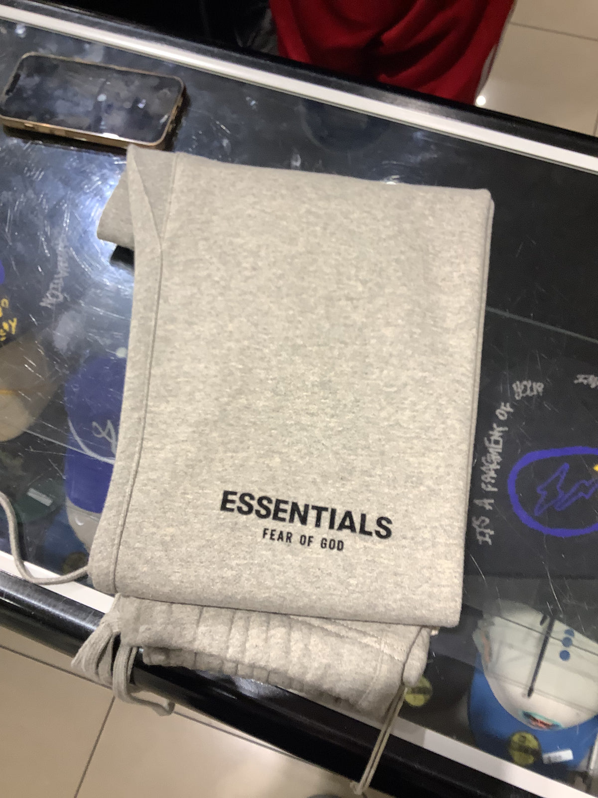 Essentials Fear Of God Sweatpants Dark Oatmeal SS22