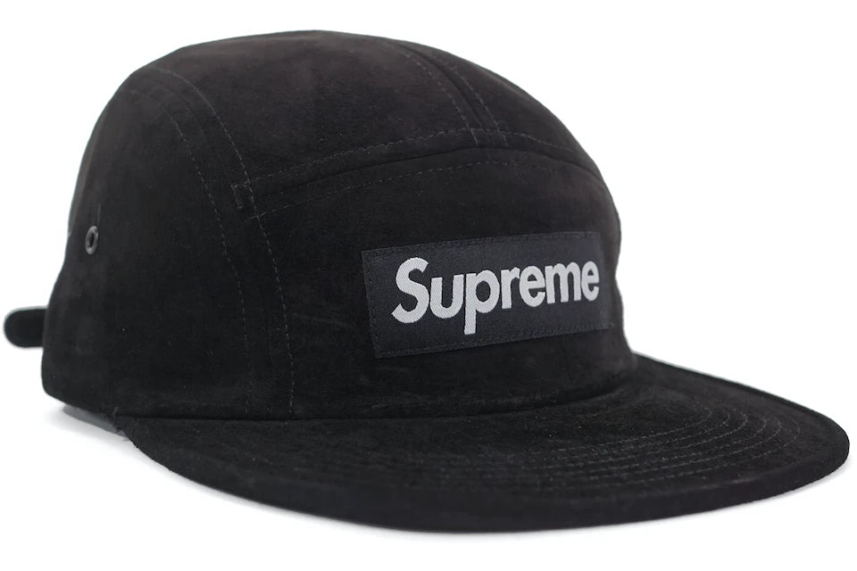Supreme Suede Camp Cap Black