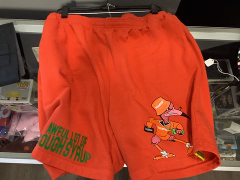 Hitman cough syrups Orange sweatshorts