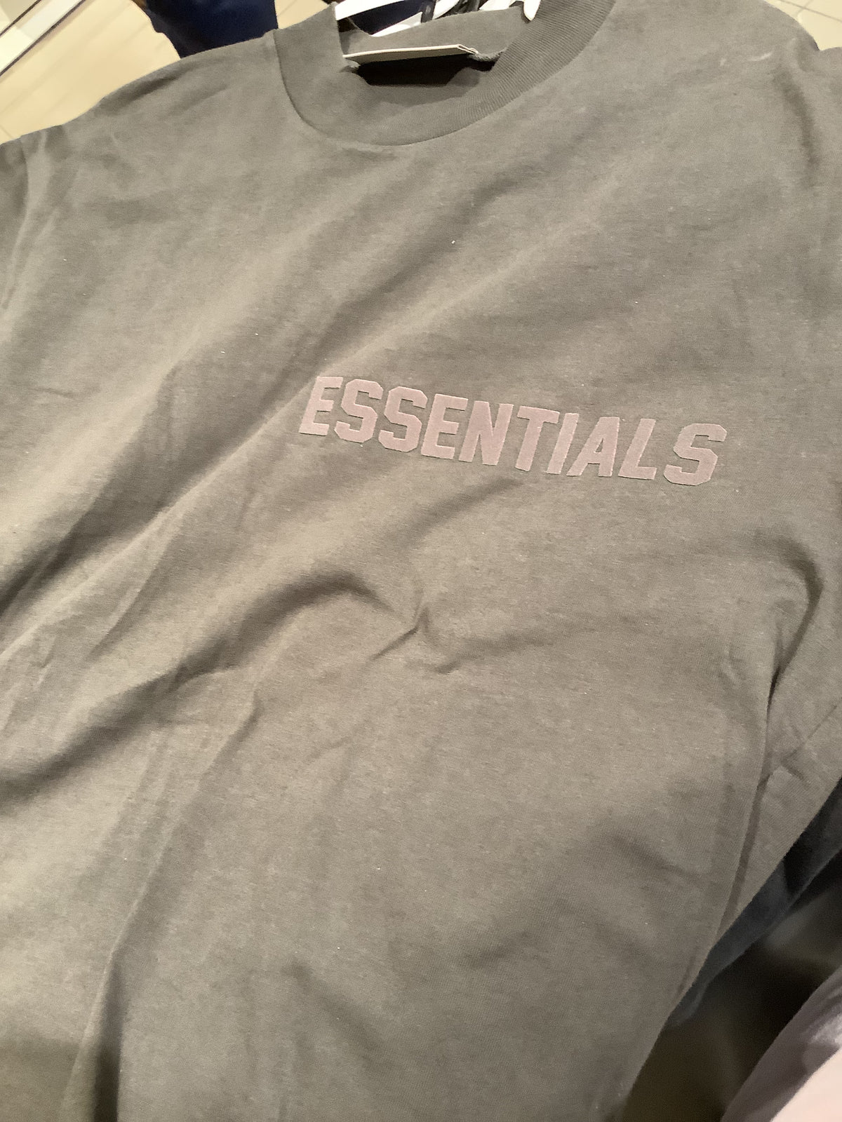 Fear of God Essentials  Off Black T-shirt